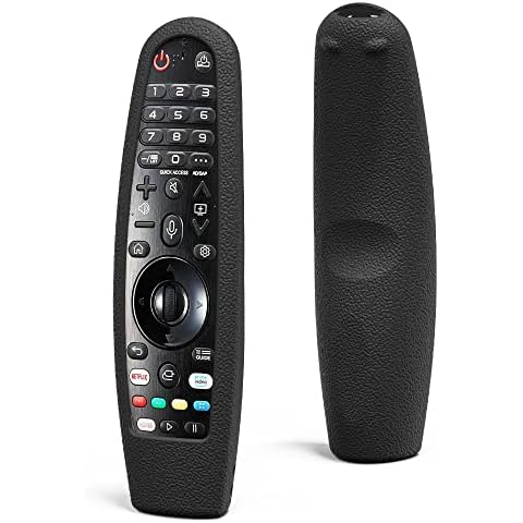 Universal Remote Control Protective Case Compatible with LG Magic AN-MR20BA AN-MR19BA AN-MR650 AN-MR650A AN-MR600 LG Smart TV Remote Anti-Slip Texture Design Protector(Black) Cover