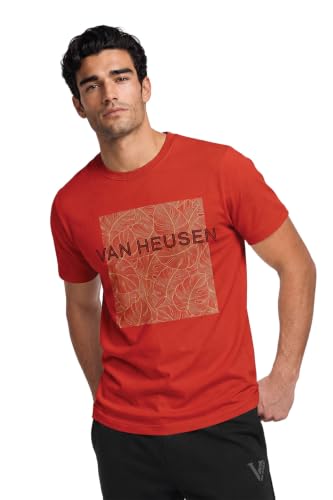 Image of Van Heusen Men's Athleisure Graphic T-Shirt - Comfortable Crew Neck| Soft Breathable Cotton Blend | Casual Wear Style | Summer Favorite | Style 60054