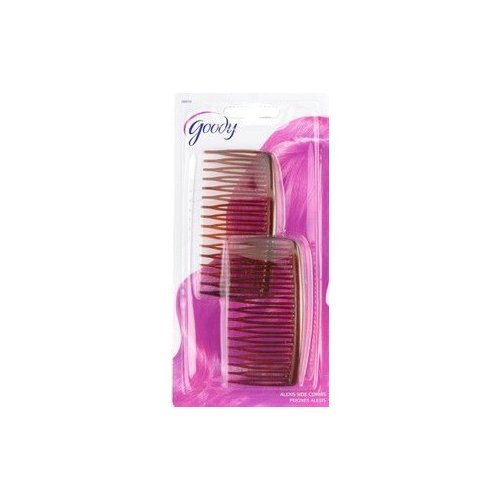 Goody Alexis Side Comb, Mock Tortoise #08834 - 2 Count