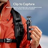 ULANZI MT66 Small Action Camera Tripod, w Backpack Velcro Strap, Magnetic Quick Release Adapter Mount for DJI Osmo 360 Nano Action 5 Pro 4, Multi-Modes Backpack Clip/Selfie Stick/Mini Tripod - Image 3