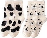Photo Gallery ecohaso calzini soffici per donne e ragazze, morbidi, comodi, invernali, caldi, spessi, accoglienti, per la casa, pantofola da letto, con stampa di mucca, ideali come regalo di natale 2 paris, beige, Photo Gallery ecohaso calzini soffici per donne e ragazze, morbidi, comodi, invernali, caldi, spessi, accoglienti, per la casa, pantofola da letto, con stampa di mucca, ideali come regalo di natale 2 paris, beige,