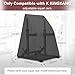 Safipotts Squat Rack Cover Only Compatible with K KiNGKANG, 420D Heavy Duty Waterproof Workout Equipment Cover with Corner Buckles, Fitness Equipment Covers with Drawstring, Black