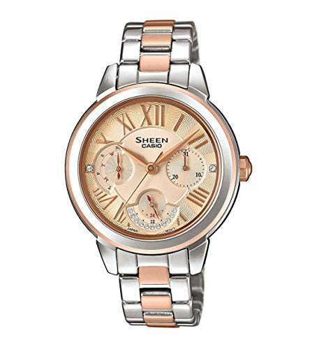 Preisvergleich Produktbild CASIO Damen Analog Quarz Uhr mit Edelstahl Armband SHE-3059SPG-9AUER