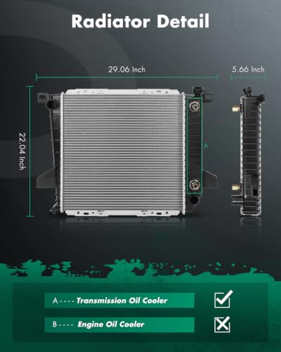 Image of SCITOO 1726 Radiator compatible with 1995-1997 for Ford for Ranger 2.3L