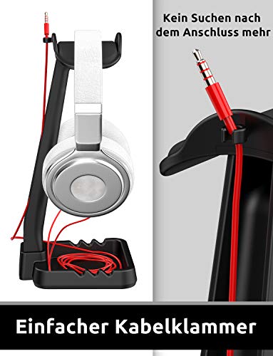 Kopfhörerständer TATEGUARD Universal mit integriertem Handyhalter