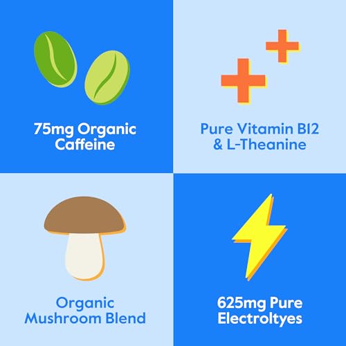 Nectar 860006962777 Energy Booster - Organic Caffeine, B12 & Electrolytes - Sugar Free & Zero Calorie – Healthy Coffee, Energy Drink & Soda Alternative – Hydration & Energy Supplement thumb #2