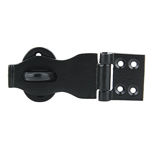 Set Of 4 Cast Iron Trunk/Chest Hasp 4 Inches Black Powder Coat Finish High Quality Safety Latch #TOP1