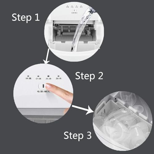 Máquina para hacer hielo 15kg en 24h con panel LED miniatura 3