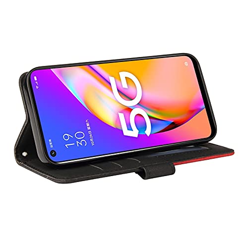 CXTcase for OPPO A74 5G/ A54 5G / A93 5G Case,Wallet PU Leather Flip Folio Case Cover with Card Holder Slots Magnetic Closure,Protective Phone Case for OPPO A74 5G/ A54 5G / A93 5G,Black - Image 4