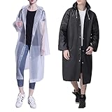 ☔【Fácil de limpiar】☔Si hay alguna mancha, límpiela con un paño húmedo y colóquela en un lugar ventilado. Este impermeable transparente combina con todas las prendas y colores.