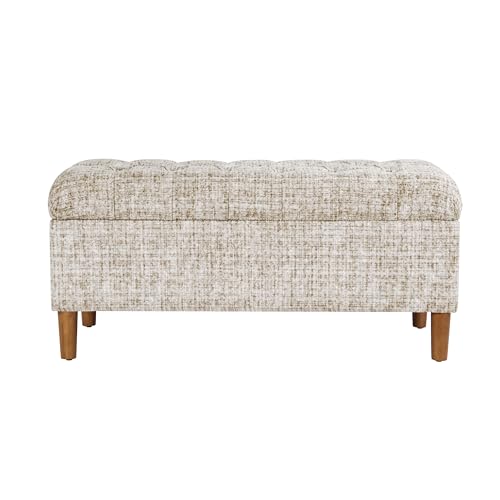HomePop 40 Inch Ainsley Button Tufted Bench