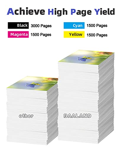 Baaland Lc3033Xxl Lc3033Bk/C/M/Y Ink Cartridges Replacement For Brother Lc3033 3033 Lc3035 3035 Work For Mfc-J995Dw Mfc-J995Dwxl Mfc-J815Dw Mfc-J805Dw Mfc-J805Dwxl Printer (4-Pack) #TOP4
