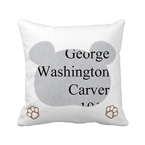 Kissenbezug mit George Washington Carver Zitat Bär