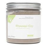  Fatima\' S Garden - Ghassoul barro enriquecido con Aceite de Argan para máscara de cara y cabello (Rhassoul), en los aceites esenciales de Hammam 100% Bio (Ghassoul con hierbas, 250 g (Paquete de 1))