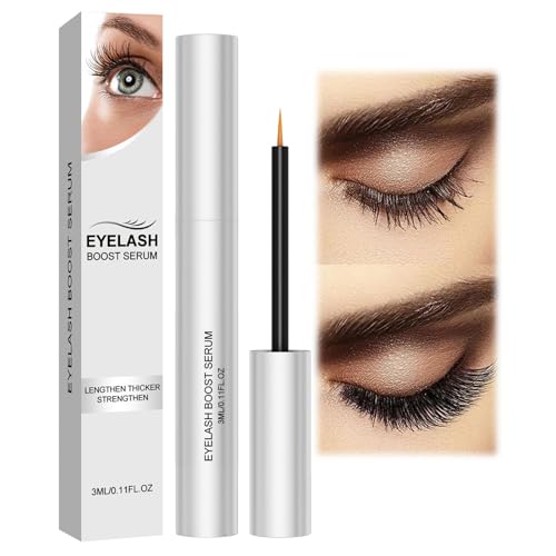 Eyelash Growth Serum & Eyebrow Enhancer – Fast Growth & Strengthening, Achieve Longer, Thicker & Fuller Lashes (3ml)