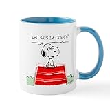 CafePress Crabby Snoopy Mug 11 oz (325 ml) Ceramic Coffee Mug