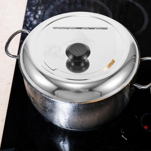 Tapa de olla sopera de 10l industrial NUOBESTY de acero para hostelería 6