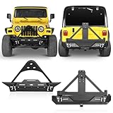 u-Box Wrangler TJ Front & Rear Bumper Combo (Stinger Front Bumper & Rear Bumper w/Tire Carrier) for Jeep Wrangler TJ 1997-2006