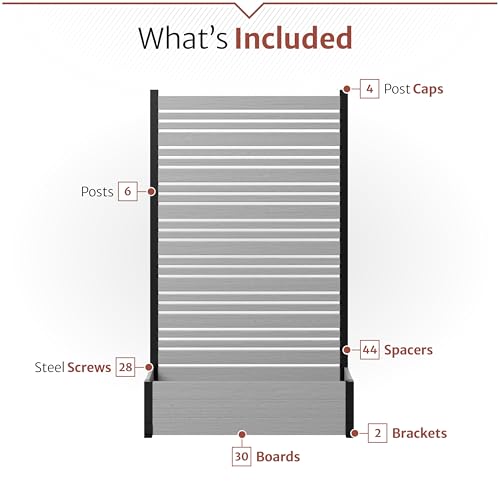 image for Enclo Privacy Screens 6ft H x 3.8ft W x 1ft L (1 Screen w/Planter) Fre