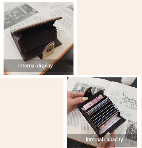 PU Leather Slim Bifold Cash Money Wallets,Minimalist Credit Card Clip Holder,Compact RFID Blocking Coin Purse Pouch Bag.3