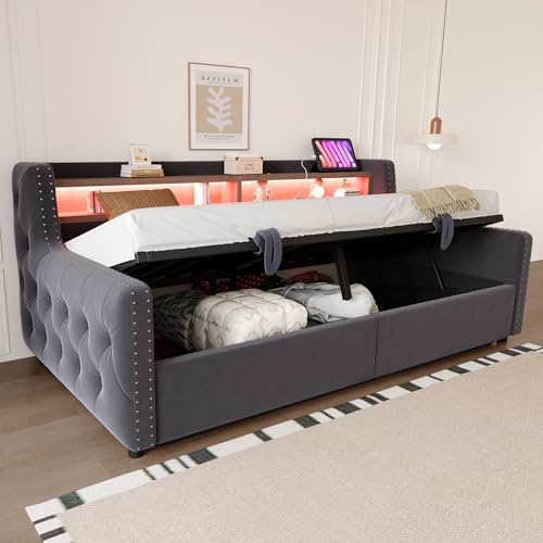 ECLIVON Sofa Cama Infantil Tapizada 90x200