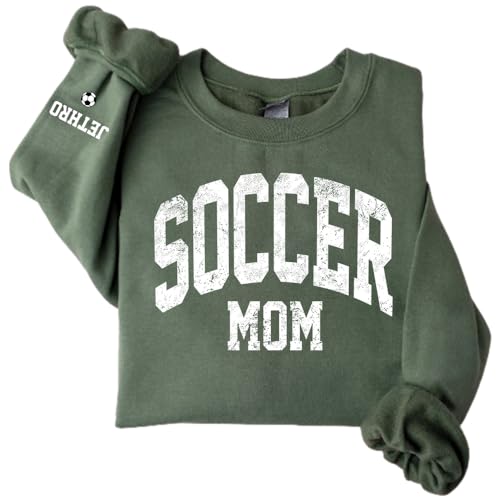 Personalized Soccer Mom Shirt, Custom Sport Mom Shirt, Shirt for Soccer Mom Lover, Gift for Mom, Support Soccer Match Outfit 2