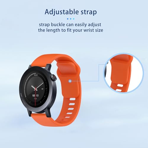 Correa para reloj CMF Watch 3 Pro de silicona naranja miniatura 6