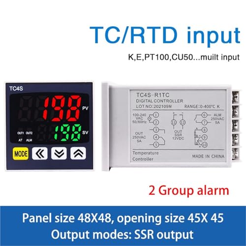 Régulateur de température K pour stabiliser un four industriel TC4S