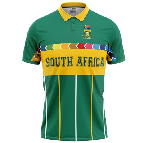 South Africa 1996 T20 World Cup Cricket Fan Jersey - 100% Fast Dry Polyester (South Africa Cricket 1996 - L-42)