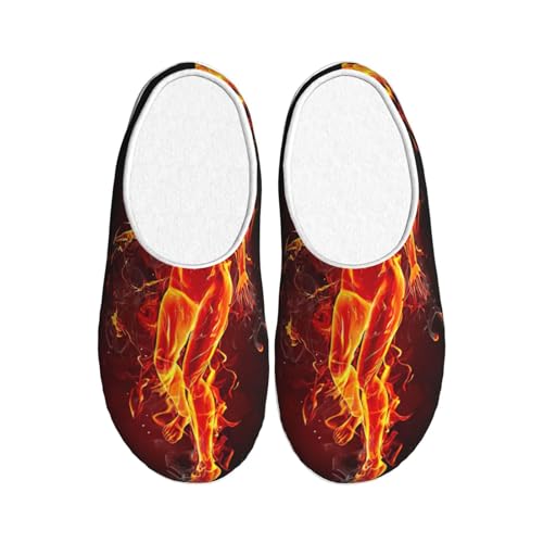 Chaussons antidérapants EdWal anti-froid - Pantoufles peluche noir 39 EU