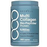 NeoCell Multi Collagen Peptides Pills | 360 Caplets | Superior Absorption | Types I, II, III IV, VIII, X, XII, XXII | for Women and Men