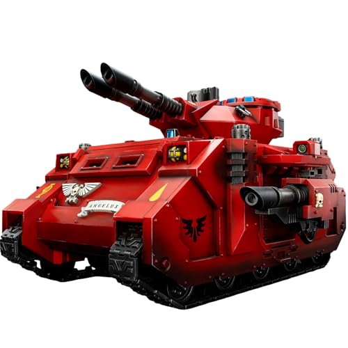 JOYTOY Warhammer 40K 1/18 Action Figures Blood Angels Predator Annihilator with Twin Lascannons 10.07Inch Collectible Model Artifacts Birthday Gifts