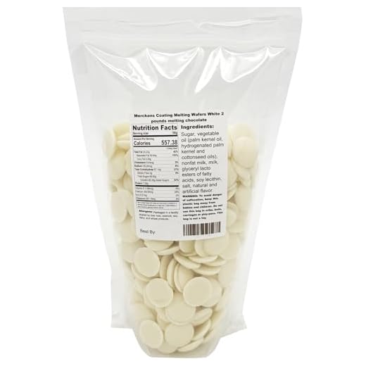 Merckens Coating Melting Wafers White melting chocolate, 2 pounds