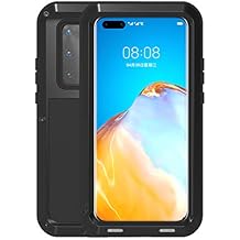 Love MEI Metal Case for Huawei P40 Pro,Heavy Duty Outdoor Shockproof Dustproof Anti-Scratch Hybrid Aluminum Metal Robust Bumper 360 Degree Full Body Protective Case Cover for Huawei P40 Pro Black