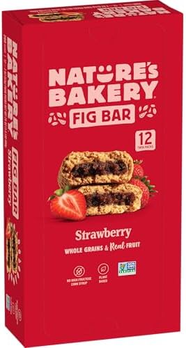 Nature's Bakery Strawberry Fig Bars, Real Fruit, Nut Free, 12 Pack