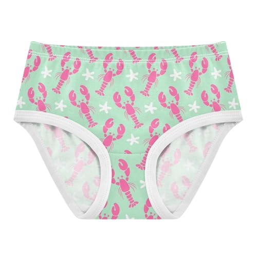 Girls' Underwear Crayfish Starfish Cotton Stretch Comfort Toddler Panties