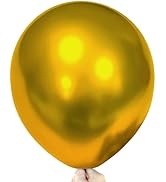 Firomi Metallic Gold Balloons 18-inch 12 Pack Large Helium Shiny Round Big Chrome Gold Thicken La...