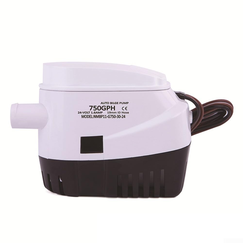 Bomba de Sentina Automática 12V 750GPH con Interruptor