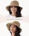 Womens Crochet Straw Sun Hat with Wide Brim – Soft Foldable Floppy Beach Hat for Summer (US, Alpha, One Size, Khaki)