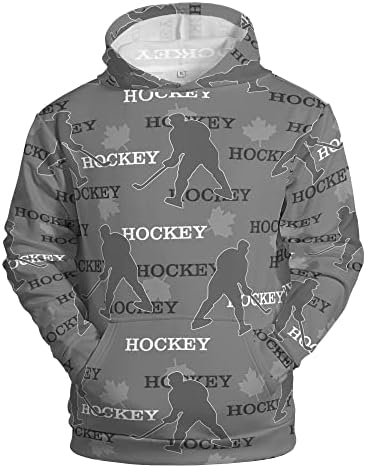 MODIYIWU Hockey Players Silhouette Hoodies for Boys and Girls Pullover Sweatshirt with Hood Pocket Fit 7-18 Years Teens 8 41eIIbxVS L. AC
