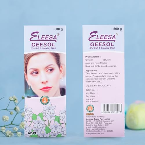 Image of ADPL Eleesa Geesol Pure Glycerine Lotion For Natural, Beautiful & Glowing Skin 500 Gm (Pack Of 1)