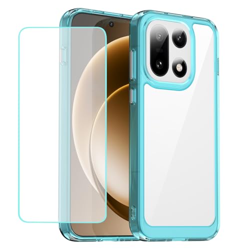 Wanyuexes OnePlus 15�p�P�[�X �����K���X�X�N���[���v���e�N�^�[�t���A�N���A�n�[�hPC�o�b�N&�\�t�gTPU�o���p�[�ی�J�o�[ OnePlus 15�p �N���X�^���u���[