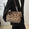 FYBlossom Grand sac à bandoulière pour femme - Motif léopard - Sac à main en toile - Motif léopard - Sac à bandoulière décontracté - Pour la vie quotidienne, le bureau, le shopping, l'école, Style D #3