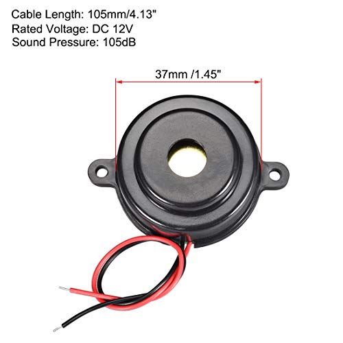 Sourcing map DC 12V Attivo Piezo Cicalino