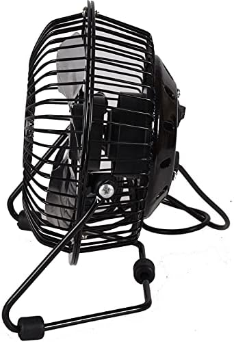 True Face Usb Desk Fan Cooling Fan with Metal Shell and Aluminium Blades Small Quiet Personal Cooler Portable Table Fan with Switch on/off Great for Desktop Tabletop Office & Travel 4 Inches