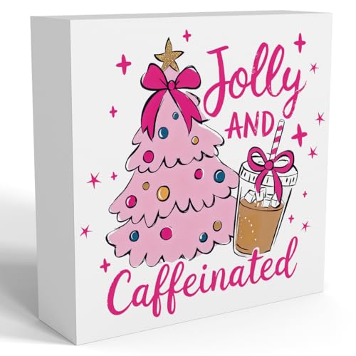 Christmas Coffee Bar Decor, Pink Christmas Decorations, Coquette Glitter Bow