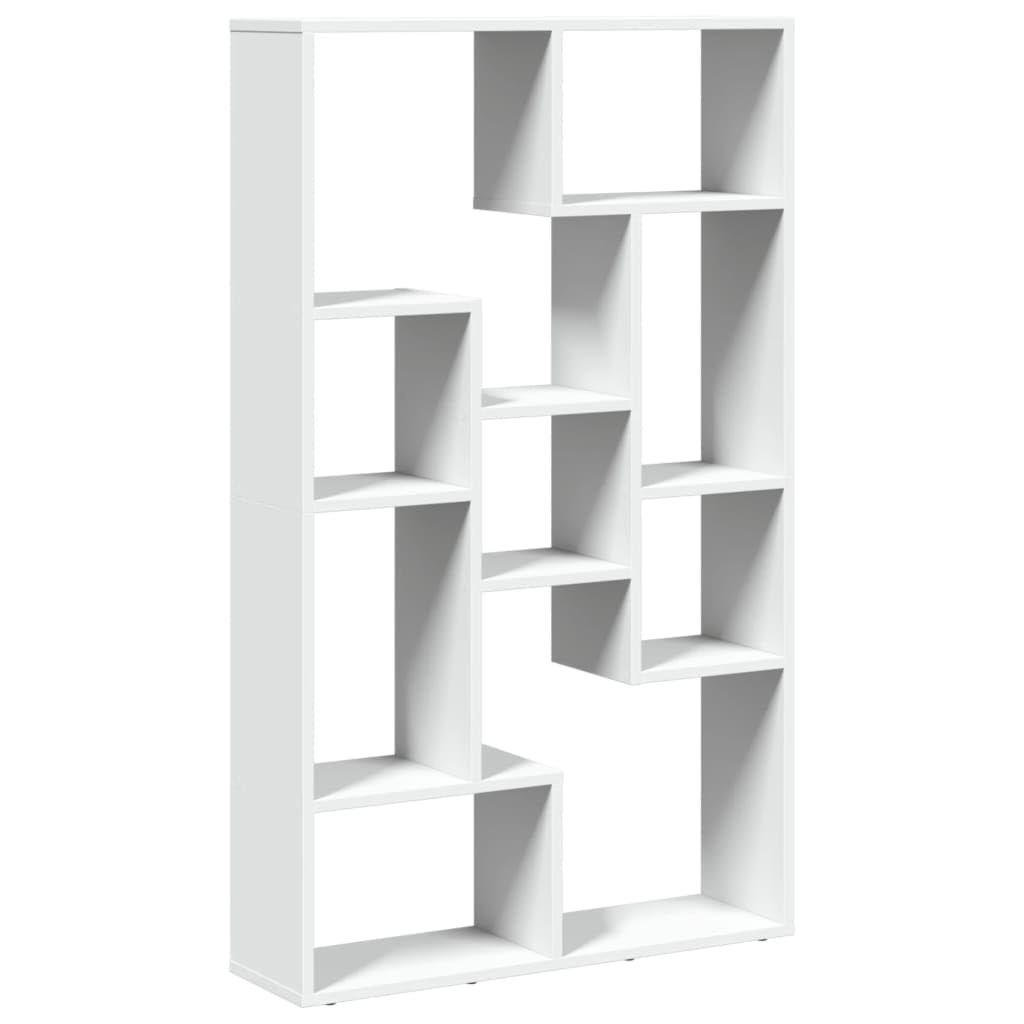 vidaXL Libreria Bianca 72x20x120,5 cm in Truciolato, scaffale per Libri, Porta Libri, Ripiani portaoggetti, Ripiani per Libri, scaffale portaoggetti