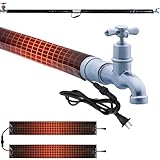 H&G lifestyles Insulated Water Pipe Heating Wrap, 3ft Anti-Freeze Heating Jacket for Water Pipe Internal Thermostat Max Temp 158℉ Winter Must-Have(Pack of 2)