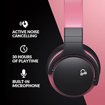 Million Sold Classic E7 Active Noise Cancelling Headphones with Upgraded HD Sound, Wireless Bluetooth Headphones Over The Ear Unequaled Comfort, Vivid Deep Bass, for Home Office Travel Birthday Gift