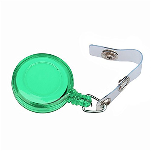 Yamalans 5 peças/conjunto retrátil de crachá de identificação para cartão de identificação e clipe d